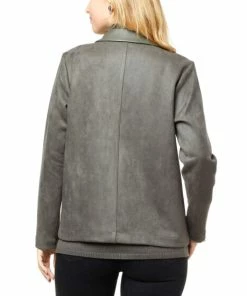 Best Sale 🔔 MarlaWynne "As Is" WynneCollection Bonded Faux Suede/Leather Blazer 🔔 -Outlet MarlaWynne Sales unnamed file 3143