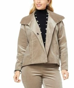 New ⌛ MarlaWynne "As Is" WynneLayers Unstructured Hi-Low Collar Jacket 🎉