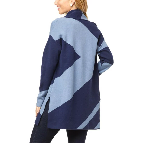 Hot Sale ๐ฏ MarlaWynne "As Is" WynneCollection Graphic Jacquard Knit Topper ๐ 5 Hot Sale ๐ฏ MarlaWynne "As Is" WynneCollection Graphic Jacquard Knit Topper ๐ - Image 3