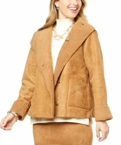 Deals ✨ MarlaWynne "As Is" WynneCollection Reversible Bonded Faux Shearling Jacket 🧨 -Outlet MarlaWynne Sales unnamed file 3169