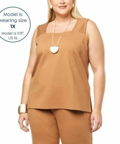 Discount 👍 MarlaWynne "As Is" WynneLayers 360stretch Square Neck Tank ✨ -Outlet MarlaWynne Sales unnamed file 3174