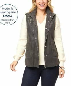 Flash Sale 🎉 MarlaWynne "As Is" WynneCollection Bonded Faux Shearling Reversible Vest 🛒 -Outlet MarlaWynne Sales unnamed file 3191