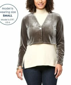 Coupon 👏 MarlaWynne "As Is" WynneLayers Cropped Velvet Cardigan 😀 -Outlet MarlaWynne Sales unnamed file 3212