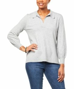 Best deal ๐ MarlaWynne "As Is" WynneLayers Soft Sweater Knit Polo ๐ Shirt ๐คฉ