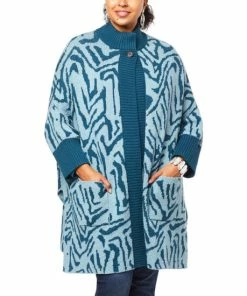 Cheap 👍 MarlaWynne "As Is" WynneCollection Double Knit Jacquard Slub 🧥 Coatigan 👏 -Outlet MarlaWynne Sales unnamed file 3270