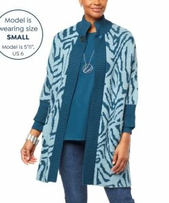 Cheap 👍 MarlaWynne "As Is" WynneCollection Double Knit Jacquard Slub 🧥 Coatigan 👏 -Outlet MarlaWynne Sales unnamed file 3272