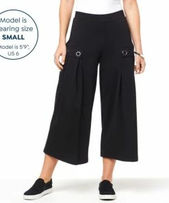 Deals 🛒 MarlaWynne "As Is" WynneCollection Polished Knit Cropped Pant With Grommet 😀 -Outlet MarlaWynne Sales unnamed file 3324