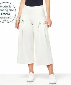 Deals 🛒 MarlaWynne "As Is" WynneCollection Polished Knit Cropped Pant With Grommet 😀 -Outlet MarlaWynne Sales unnamed file 3325