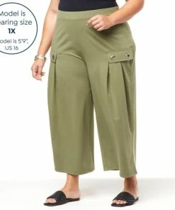 Deals 🛒 MarlaWynne "As Is" WynneCollection Polished Knit Cropped Pant With Grommet 😀 -Outlet MarlaWynne Sales unnamed file 3326