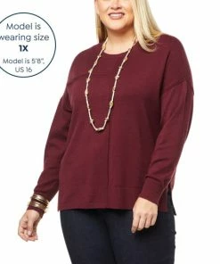 Promo 🔔 MarlaWynne WynneLayers SoftKNIT Sweater With Seam Details Black 🔥 -Outlet MarlaWynne Sales unnamed file 333