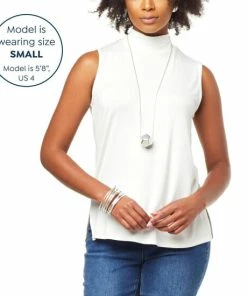 Discount ❤️ MarlaWynne "As Is" WynneLayers Mock-Neck Viscose Sleeveless Top 🌟 -Outlet MarlaWynne Sales unnamed file 3331