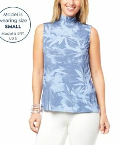 Discount ❤️ MarlaWynne "As Is" WynneLayers Mock-Neck Viscose Sleeveless Top 🌟 -Outlet MarlaWynne Sales unnamed file 3333