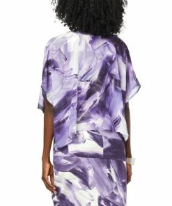 Best deal 🧨 MarlaWynne "As Is" WynneLayers Printed Chiffon Cropped Topper 🎉 -Outlet MarlaWynne Sales unnamed file 3430