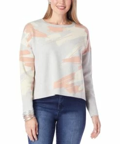 Outlet 😉 "As Is" MarlaWynne Brushstroke Jacquard Knitted Sweater 🥰