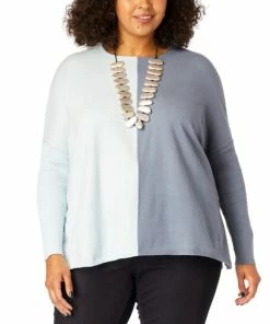 Wholesale ⌛ MarlaWynne "As Is" WynneLayers SoftKNIT 2-Tone Colorblocked Boxy Sweater 🔔 -Outlet MarlaWynne Sales unnamed file 3472