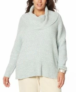 Hot Sale 🎉 MarlaWynne "As Is" WynneLayers Chenille Space-Dyed Cowl Neck Sweater 💯 -Outlet MarlaWynne Sales unnamed file 3509