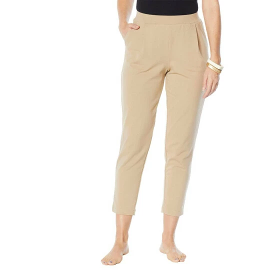 Best Pirce 😀 MarlaWynne "As Is" WynneLounge French Terry Pull-On Pleated Ankle Pant 🔥 3 Best Pirce 😀 MarlaWynne "As Is" WynneLounge French Terry Pull-On Pleated Ankle Pant 🔥