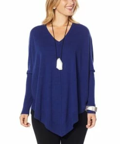 Cheap 😍 MarlaWynne "As Is" WynneLayers SoftKNIT Poncho Sweater 😀