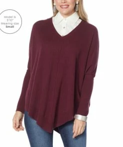 Cheap 😍 MarlaWynne "As Is" WynneLayers SoftKNIT Poncho Sweater 😀 -Outlet MarlaWynne Sales unnamed file 3559