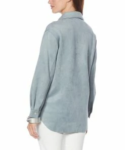 Outlet 🛒 MarlaWynne "As Is" WynneLayers Stretch Faux Suede 👚 Shirt Jacket ❤️ -Outlet MarlaWynne Sales unnamed file 3575