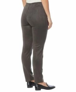 Cheapest 🧨 MarlaWynne Stretch Faux Suede Straight-Leg Pant Black ✔️ -Outlet MarlaWynne Sales unnamed file 369