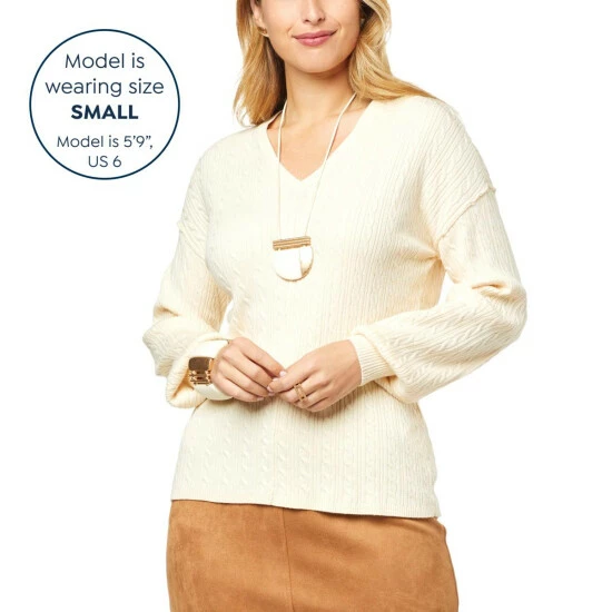 Hot Sale โญ MarlaWynne WynneLayers SoftKNIT Baby Cable Knit Sweater Ecru ๐งจ 8 Hot Sale โญ MarlaWynne WynneLayers SoftKNIT Baby Cable Knit Sweater Ecru ๐งจ - Image 6