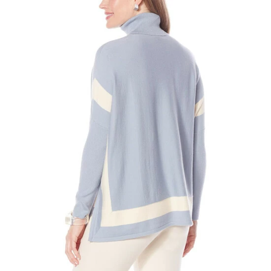 Cheap ๐ฅฐ MarlaWynne WynneLayers Turtleneck Graphic Intarsia Knit Sweater Ecru Combo ๐ 4 Cheap ๐ฅฐ MarlaWynne WynneLayers Turtleneck Graphic Intarsia Knit Sweater Ecru Combo ๐ - Image 2