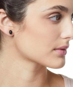 Brand new 🧨 MarlaWynne Metal And Resin Interchangeable Earrings Duo Goldtone/black ✔️ -Outlet MarlaWynne Sales unnamed file 453