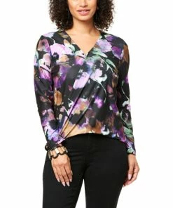 Best Pirce 🛒 MarlaWynne WynneLayers Luxe Crepe Twist Front Top Petrol 😉
