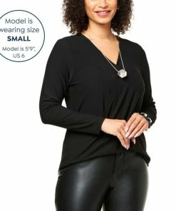 Best Pirce 🛒 MarlaWynne WynneLayers Luxe Crepe Twist Front Top Petrol 😉 -Outlet MarlaWynne Sales unnamed file 464