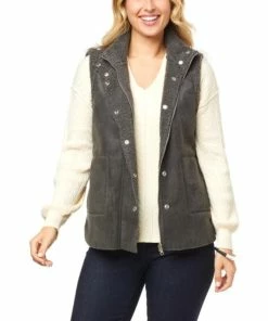 Cheap 🔔 MarlaWynne WynneCollection Bonded Faux Shearling Reversible Vest Dark Camel ✨ -Outlet MarlaWynne Sales unnamed file 488