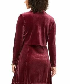 Brand new 🧨 MarlaWynne WynneLayers Cropped Velvet Cardigan Black 💯 -Outlet MarlaWynne Sales unnamed file 493