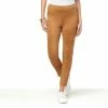 Deals 🔥 MarlaWynne WynneCollection Bonded Faux Suede Solution Legging Dark Camel 👏