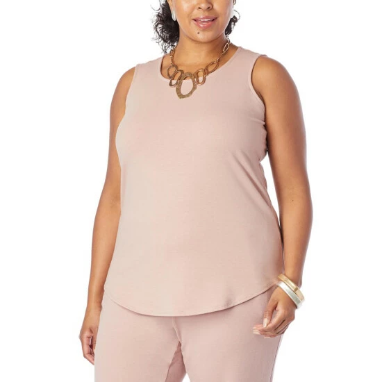 Wholesale ๐ MarlaWynne WynneLayers Solid ๐ Shirttail Hem Tank Inky Blue ๐ 4 Wholesale ๐ MarlaWynne WynneLayers Solid ๐ Shirttail Hem Tank Inky Blue ๐ - Image 2