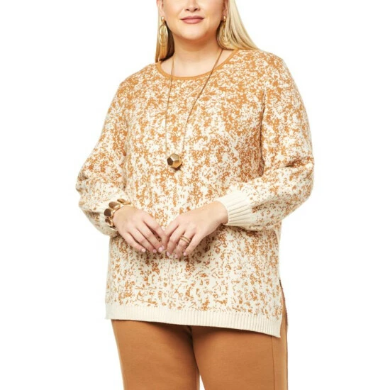 Hot Sale 😀 MarlaWynne WynneCollection Ombre Jacquard Knit Tunic Black/ecru ✔️ 9 Hot Sale 😀 MarlaWynne WynneCollection Ombre Jacquard Knit Tunic Black/ecru ✔️ - Image 7