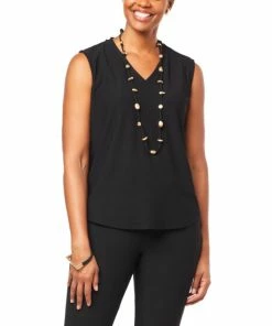 Best deal ๐ MarlaWynne WynneLayers Luxe Crepe V-Neck Tank Petrol ๐