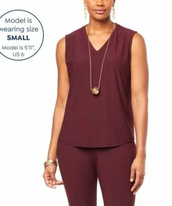 Best deal 😉 MarlaWynne WynneLayers Luxe Crepe V-Neck Tank Petrol 🌟 -Outlet MarlaWynne Sales unnamed file 619