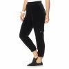 New 😍 MarlaWynne WynneLayers Stretch Velvet Pull-On Cropped Jogger Pant Black 👍 -Outlet MarlaWynne Sales unnamed file 628