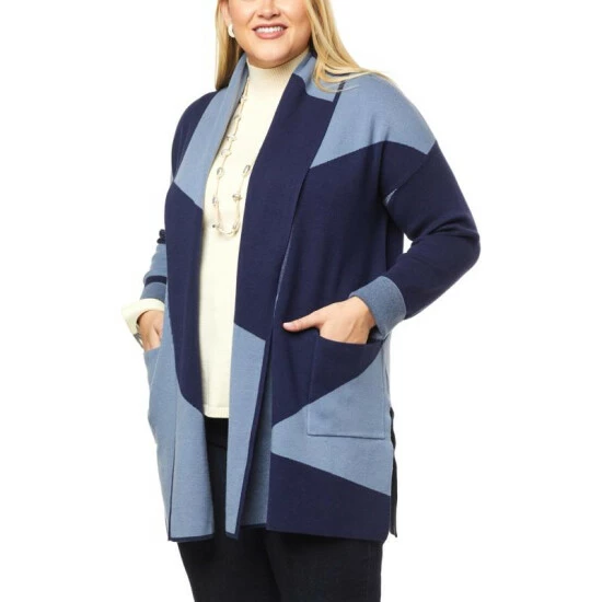 Best Pirce 🤩 MarlaWynne WynneCollection Graphic Jacquard Knit Topper Black/ecru ⭐ 9 Best Pirce 🤩 MarlaWynne WynneCollection Graphic Jacquard Knit Topper Black/ecru ⭐ - Image 7