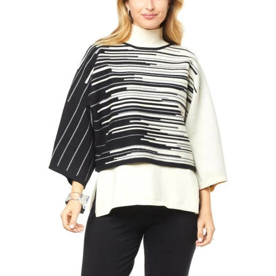 Hot Sale ๐ MarlaWynne WynneCollection Ombre Jacquard Popover Sweater Black Combo ๐ 9 Hot Sale ๐ MarlaWynne WynneCollection Ombre Jacquard Popover Sweater Black Combo ๐ - Image 7