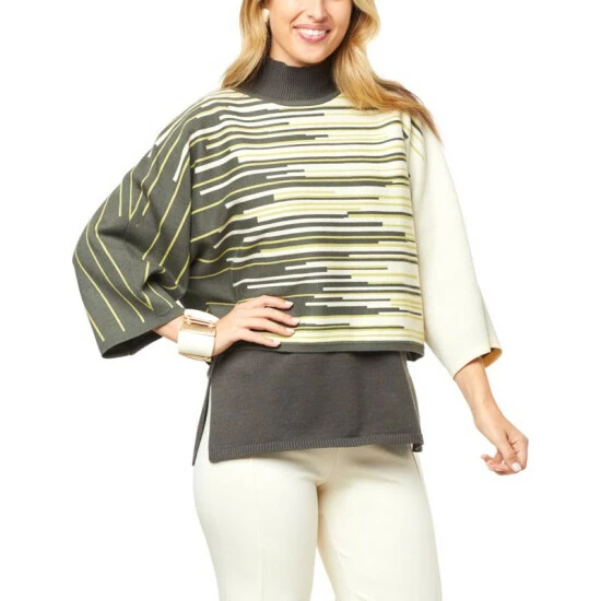 Hot Sale ๐ MarlaWynne WynneCollection Ombre Jacquard Popover Sweater Black Combo ๐ 10 Hot Sale ๐ MarlaWynne WynneCollection Ombre Jacquard Popover Sweater Black Combo ๐ - Image 8