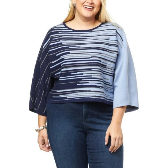 Hot Sale ๐ MarlaWynne WynneCollection Ombre Jacquard Popover Sweater Black Combo ๐ 11 Hot Sale ๐ MarlaWynne WynneCollection Ombre Jacquard Popover Sweater Black Combo ๐ - Image 9