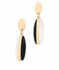 Outlet 🛒 MarlaWynne Colorblock Dangle Earrings Goldtone/black ⌛ -Outlet MarlaWynne Sales unnamed file 700