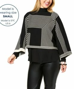 Top 10 🧨 MarlaWynne WynneCollection SoftKNIT Patterned Double Knit Popover Heather Latte ⭐ -Outlet MarlaWynne Sales unnamed file 737