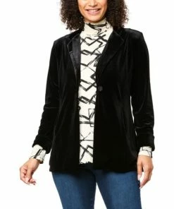 Cheapest ⭐ MarlaWynne WynneLayers Velvet Blazer Dark Olive 🔥 -Outlet MarlaWynne Sales unnamed file 749