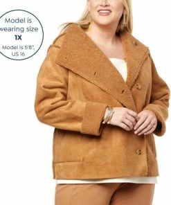 Flash Sale ✔️ MarlaWynne WynneCollection Reversible Bonded Faux Shearling Jacket Dark Olive 🥰 -Outlet MarlaWynne Sales unnamed file 775