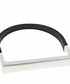 Best Pirce ❤️ MarlaWynne Worn Metal Two-Tone Bar Bangle Bracelet Goldtone/silvertone 🤩