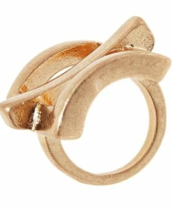 Best Pirce 🎉 MarlaWynne Worn Metal Open Geometric Ring Silvertone ❤️ -Outlet MarlaWynne Sales unnamed file 804