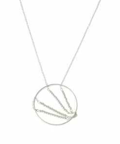 Best Pirce 😀 MarlaWynne 28-1/2" Beaded Circle Drop Pendant Necklace Goldtone 🛒