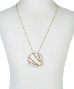 Best Pirce 😀 MarlaWynne 28-1/2" Beaded Circle Drop Pendant Necklace Goldtone 🛒 -Outlet MarlaWynne Sales unnamed file 815